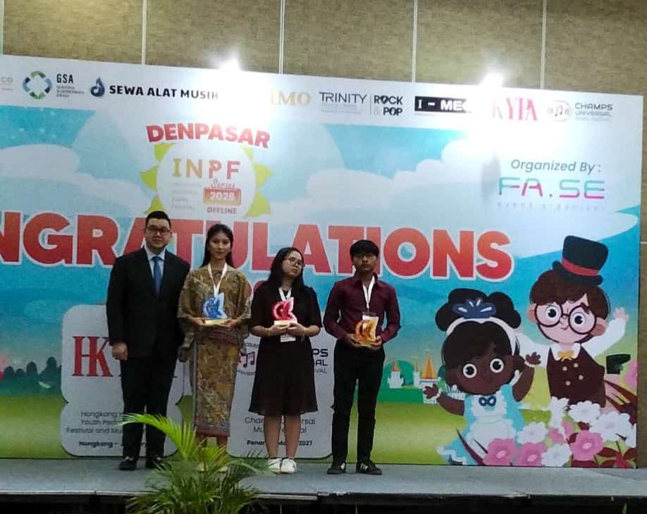 Pemuda Sambimulyo Sabet Gold Award Indonesia National Piano Festival di Bali