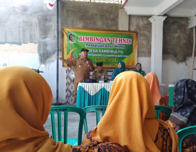 Bimbingan-Teknis-Pendataan-Data-Wisma-Desa-Sambimulyo-Kecamatan-Bangorejo