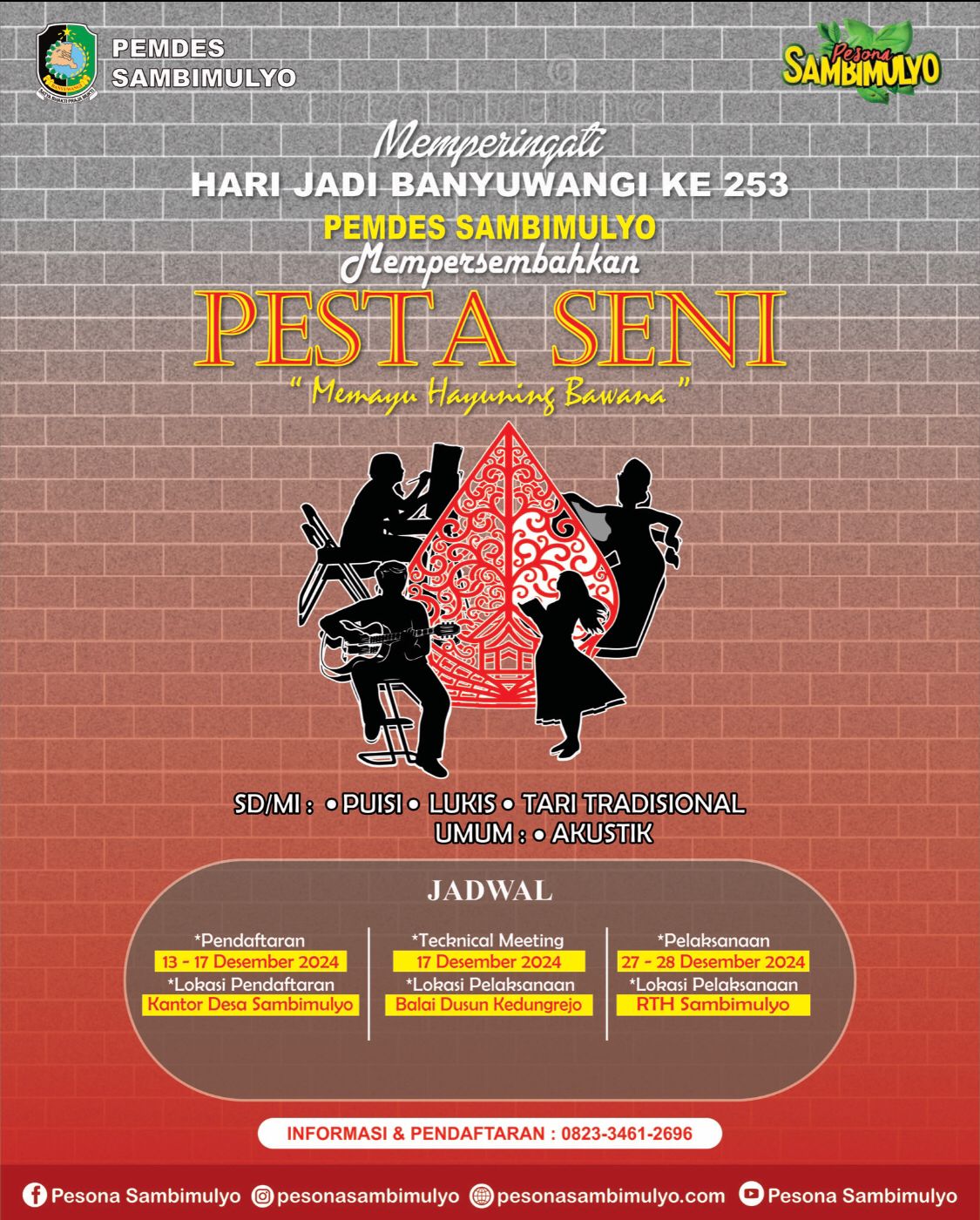 Peringati-Harjaba-ke-253-Pemdes-Sambimulyo-Mempersembahkan-Pesta-Seni-