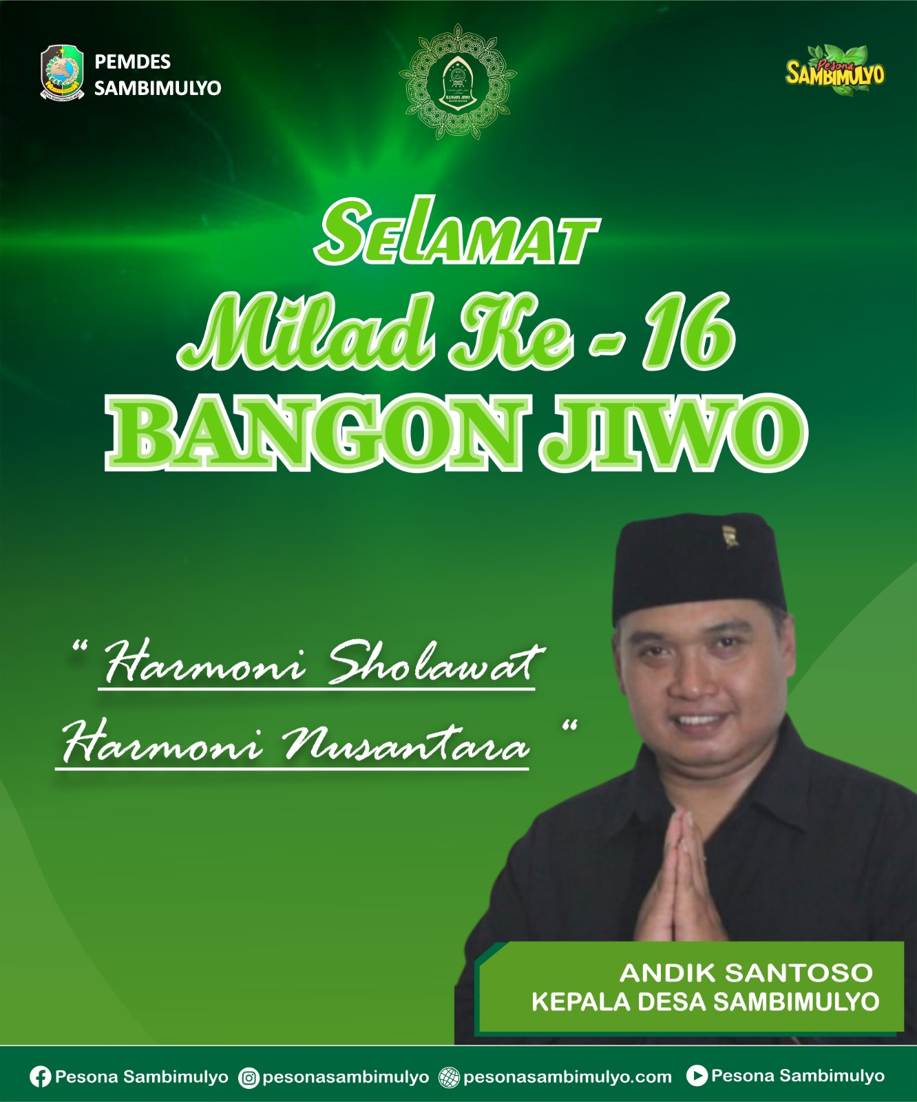 Ayo Bersholawat di Lapangan Sambimulyo Malam Ini!