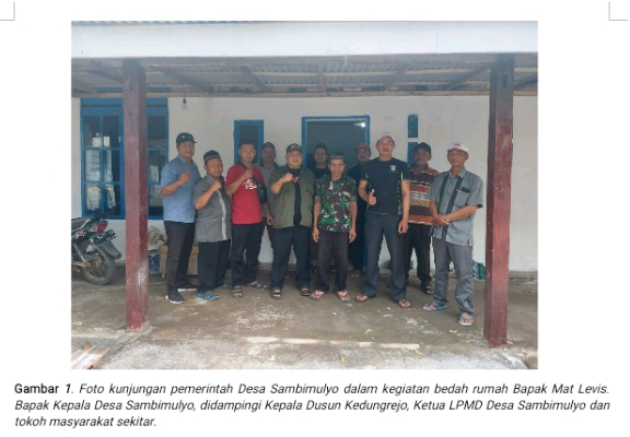 Pemdes Sambimulyo Serah Terima Bedah Rumah