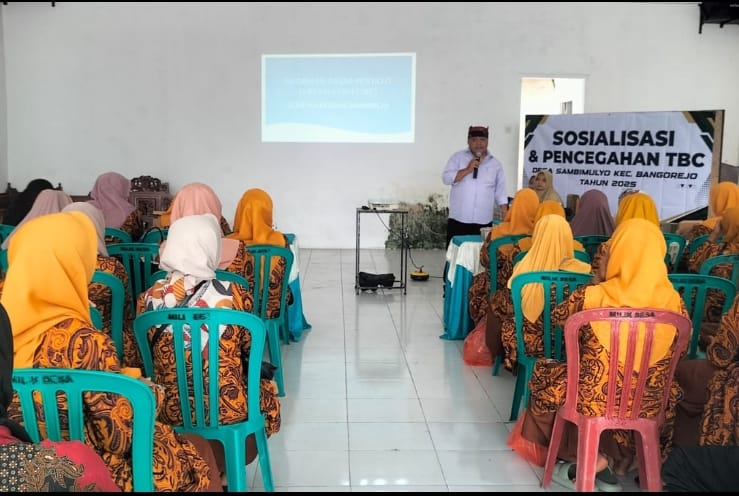 Puskesmas Sambirejo Gelar Sosialisasi dan Pencegahan TBC di Balai Desa Sambimulyo