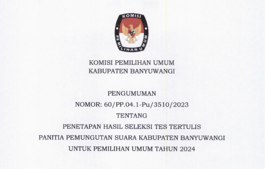 Penetapan-Hasil-Seleksi-Tes-Tertulis-PPS-Kabupaten-Banyuwangi-Untuk-Pemilu-Tahun-2024