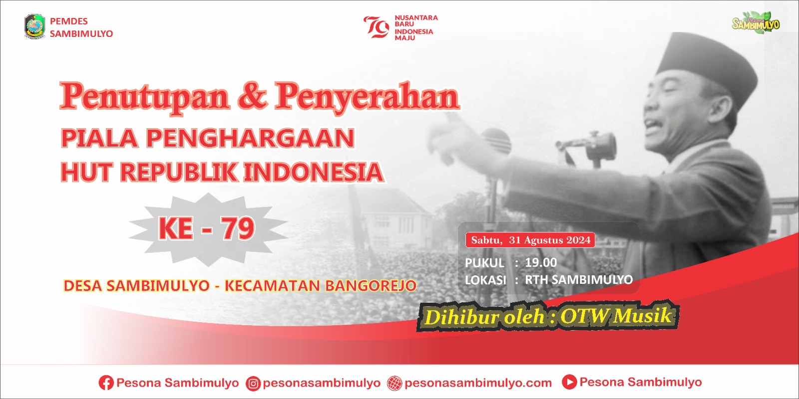 Panitia-HUT-RI-Ke-79-Desa-Sambimulyo-Gelar-Malam-Penganugerahan