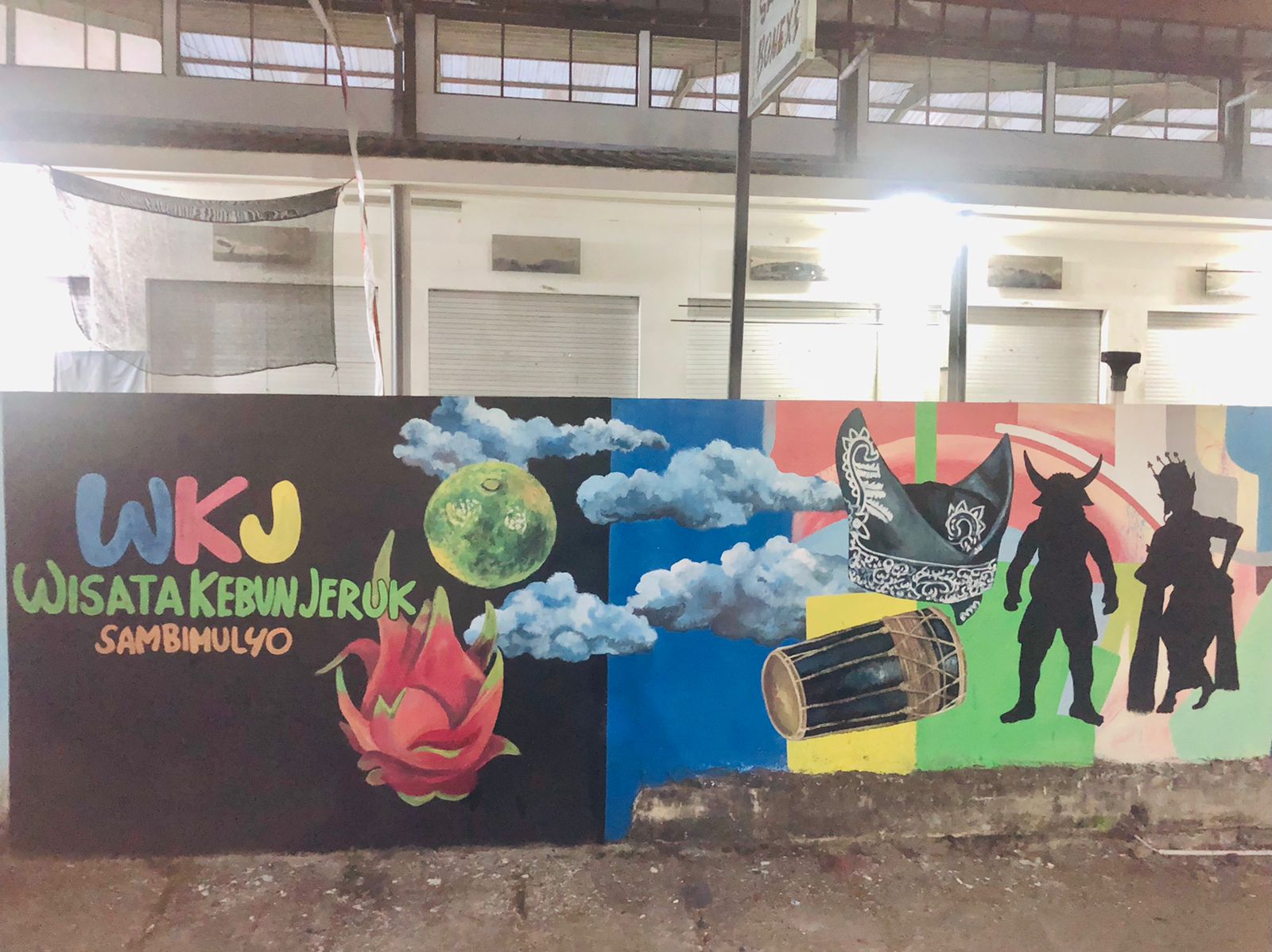 Coretan-Dinding-WKJ-Sambimulyo-Turut-Semarakkan-Village-Mural-Festival-Banyuwangi