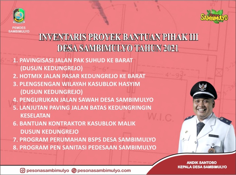 Papan Informasi Desa Sambimulyo Kecamatan Bangorejo Kabupaten Banyuwangi