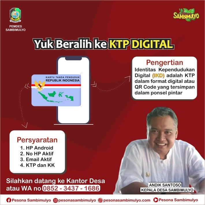 Papan Informasi Desa Sambimulyo Kecamatan Bangorejo Kabupaten Banyuwangi